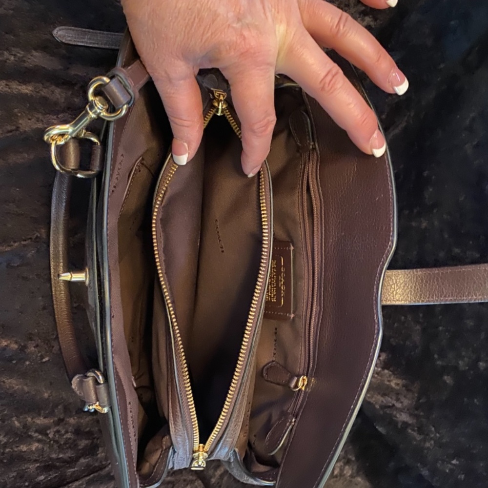 Coach Chocolate Brown Handbag - Picture 3 of 5